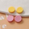 Parches Redondos de Media Pastilla de Colores Macaron Zhentu de 16 mm, Accesorios DIY para Fundas de Teléfono de Mujer, Pendientes y Materiales Hechos a Mano