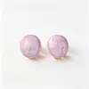 Brincos de Gota de Óleo com Areia Líquida Colorida Doces, Simples e Modernos, Sensação de Alto Padrão, Brincos Geométricos Frescos, Acessórios Personalizados Estilo Feminino
