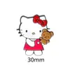 Em Estoque Vestido Rosa Japonês Fofo Broche de Gato Decoração de Adesivo para Capa de Celular Mercadoria de Menina Presente Fábrica de Personalização