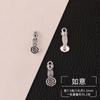Colgante de Plata Tibetana Nuevos Accesorios DIY Hechos a Mano Colgante Espaciador Tori Estrella y Luna Cuentas Bodhi Pulsera Material de Joyería