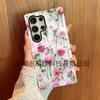 Case de Celular Rosa Flor de Rosa Quente Vendido no Comércio Exterior Adequado para Samsung S25/S24/S23U Película Case de Celular Dois em Um Atacado