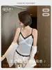 Camisola de encaje para mujer con copas incorporadas, no necesita usar un sujetador aparte, lencería sexy de una sola pieza ajustada sin espalda que se puede usar por fuera