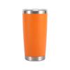 Suministro directo de fábrica vaso de plástico con rociador de 20 oz, vaso de acero inoxidable 304 con aislamiento al vacío, vaso doméstico doble frío para cerveza