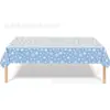Toalha de mesa floco de neve transfronteiriça, decorações de festa, decorações de Natal, artigos festivos, árvore de Natal, toalha de mesa de plástico à prova d'água, fofa