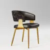 Silla de Comedor de Lujo Ligero Estilo Italiano con Respaldo, Adecuada para Comedores Domésticos, Silla con Respaldo Minimalista Moderno Nórdico, Taburete de Reunión para Hotel