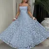 Moda Femenina Nueva Otoño 2026: Vestido de Malla de Color Sólido Estilo Europeo y Americano, Vestido Largo Elegante y Sofisticado con Tirantes