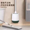Escova de Vaso Sanitário Montada na Parede Escova de Limpeza de Vaso Sanitário Sem Furos Cabo Longo Escova de Limpeza Sem Cantos Mortos Doméstico Vaso Sanitário Banheiro Cerdas Macias