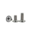 Tornillos de Máquina de Cabeza Plana Fina Cruz Acero Inoxidable 304 cm Tornillos de Cabeza Plana Extendidos M1.4M1.6M2M3M5M6