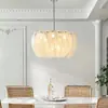 Lustre de Vidro Murano Estilo Francês Nuvem, Luminária de Luxo Leve para Sala de Estar e Sala de Jantar, Iluminação Ambiente Aconchegante para Quarto e Pousada