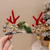 Accesorios para el Cabello de Navidad Pinzas para el Cabello de Reno Lindos para Niños y Adultos Pasadores de Papá Noel Diademas Adornos Pinzas Pequeñas Tocados