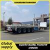 Fabricante Original Produz e Fabrica Fornecimento Transfronteiriço de Semirreboques Plataforma com 12 Travas para Transporte de Reboques de Contêineres para a África