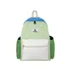 Mochila Escolar Ligera de Colores Dulces Estilo Japonés para Niños, Mochila Linda Resistente al Agua con Bloques de Color, Mochila Casual Versátil para Estudiantes de Primaria
