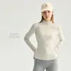 Chamarra de Yoga para Mujer con Cremallera, Cuello Alto, Diseño Patchwork, Corte Ajustado, Mangas Largas, Adecuada para Correr al Aire Libre, Entrenamiento y Ropa de Fitness