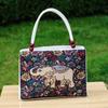 Nuevo bolso de lona de seda dorada con bordado de doble cara, estilo étnico, informal, de gran valor, para mujer.