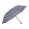 Guarda-chuva Extra Grande Xadrez Três Dobras Dez Ossos Reforçado Dobrável Pequeno Uso Duplo Sol e Chuva Fabricante de Negócios Venda por Atacado em Grandes Quantidades