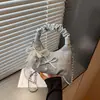 Bolsa de Strass de Nicho de Marca Estrangeira Super Popular para Mulheres 2026 Nova Moda Versátil Bolsa Transversal com Corrente Pequena Bolsa de Mão