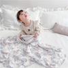 Novo estilo de enrolar toalha fio de fibra de bambu recém-nascido sala de parto pacote único bebê Swaddle toalha Z gaze cobertor cobrir toalha de banho