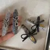 Horquilla de Lana con Lazo de Pedrería de Lujo Ligero Pinza de Pato Pinza de Una Pieza Pinza Versátil Exquisita para Flequillo Pinza Lateral Accesorios para el Cabello