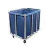Carrinho de linho espessado específico para quartos de hotel, carrinho de armazenamento de roupa suja de aço inoxidável para lavanderia de hotel, carrinho de serviço, carrinho de empurrar manualmente