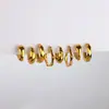 Joias Transfronteiriças Europeias e Americanas Aço Inoxidável Banhado a Ouro Moda Brinco Retro Brinco Versátil Brinco Metálico Brincos