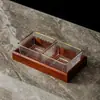 Caja de plástico para almacenar frutos secos, charola casera dividida para snacks, salón de belleza, bar, caja comercial para snacks y dulces para presentación