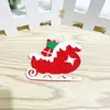 Decoraciones de Navidad tela no tejida pequeño colgante muñeco de nieve anciano Campana decoración de árbol de Navidad regalo de Navidad adornos DIY
