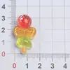 Brochetas de Fruta con Lentejuelas Creativas Hechas a Mano DIY Pegamento de Crema Resina Accesorios Pequeños Decoración para Zuecos Materiales al Por Mayor