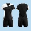 Traje de Ropa de Voleibol al por Mayor Ropa de Equipo de Competición para Niñas Ropa Deportiva de Voleibol al Aire Libre Ropa de Entrenamiento de Manga Corta para Hombres Impresión de Número