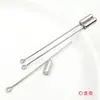 Acessórios para Joias Artesanais DIY Banhados a Cobre Dourado que Preservam a Cor Broche em Forma de 9 Alfinete Longo com Stopper de Silicone Pino de Broche