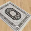 Alfombra de Estilo Étnico Esterilla de Oriente Medio Felpudo Árabe Lavable a Máquina con Borlas Manta Enrollable para el Hogar Estilo Xinjiang Hui