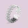 Anillo de encaje creativo moda personalidad temperamento diseño网红 hueco amor dedo índice anillo abierto al por mayor
