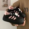 Zapatos Blancos Dopamina Pan para Mujer 2025 Primavera Nuevo Niche Casual de Suela Gruesa Versátil Zapatillas de Estudiante que No Colisionan