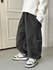 2026 Nueva Moda Pantalones Casuales Gruesos de Pana Forrados de Polar para Niños Pantalones Largos de Invierno