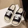 Zapatos de Lona Populares con Suela Gruesa para Mujer, Mocasines de Verano de Punta Cerrada, Zapatos Mocasín Blancos Súper Calientes Nuevo Estilo 2026