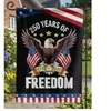 Nova Bandeira de Jardim de Dia da Independência Transfronteiriça 2026 com Motivos Americanos para Decoração de Jardim e Quintal, Bandeira de Boas-Vindas para Entrada