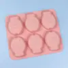 6 moldes de silicona de peces de dibujos animados uniformes para hornear pasteles, galletas, dulces, moldes de silicona para pasteles de arroz, moldes para jabón, moldes para hielo