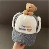 Gorros Infantiles para Otoño e Invierno, Gorros de Pato Cálidos para Niños y Niñas, Gorros Lei Feng Engrosados para Proteger los Oídos, Gorros de Lana Lindos Estilo Coreano