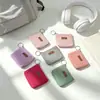 Bolsa para monedas de pana estilo Ins con logo de oso, mini bolsa para llaves, monedero pequeño de colores con cremallera