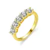 Anillo de Cruz Fino de Diamante de una Sola Fila Best-Seller Transfronterizo de Amazon para Mujer, Estilo Europeo y Americano Moderno, Anillo Versátil para el Dedo Índice