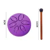Tambor de Lengua de Acero Etereal Mini de Acero al Carbono al por Mayor de 3 Pulgadas 6 Tonos Tambor de Lengua de Acero Tambor para Alivio del Estrés Instrumento de Percusión Tambor Hueco Instrumento Portátil para Niños