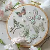 Paquete de Pegatinas Tangshi Transfronterizo Serie de Libros de Tela Mariposa Diario Vintage Material para Manualidades Pegatinas Decorativas 20 Hojas en 6 Diseños