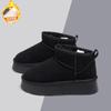 Botas de Nieve Gruesas con Suela Gruesa y Piel Integrada para Mujer, Nuevo Estilo Invierno 2026, Slip-On, Engrosadas con Piel, Zapatos de Algodón del Noreste