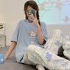 Pijamas de Verano Nuevos, Ropa para el Hogar para Niñas, Pantalones de Manga Corta, Trajes Casuales que se Pueden Usar en el Exterior, Cuello Redondo, Sueltos, Estilo Caliente Transfronterizo