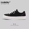 Zapatos de Lona Negros de Suela Gruesa Universal para Hombre 2025 Nueva Moda de Primavera Estudiante Casual Versátil Tenis de Pareja para Hombre