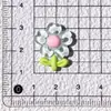 Ramo de pétalos de flor de tulipán transparente clip para el pelo de flor de cinco pétalos cuerda para el pelo pegatina para funda de teléfono DIY accesorio de resina