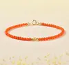Pulseira Nanhong com Múltiplos Círculos para Mulheres, Contas de Jade Natural de Alta Qualidade, Pulseira de Ágata Vermelha, Coral e Pequenas Contas de Arroz