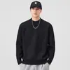 Suéter de Cuello Redondo para Hombre Estilo Japonés Retro Versátil Holgado Casual Tejido Nuevo Tendencia Otoño e Invierno 2025 Pareja