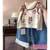 Conjunto para Niña 2026 Primavera Nuevo Estilo Dibujos Animados Infantiles Conjunto de Dos Piezas Top de Manga Larga Jeans Rectos Versátiles Conjunto de Otoño