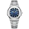Suministro Directo desde la Fábrica de Origen, Reloj de Cuarzo Luminoso Impermeable de Acero Inoxidable de Moda de Negocios para Hombre, Al por Mayor en Stock, Estilos Personalizados Disponibles