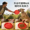Frisbee para Mascotas de Silicona de Grado Alimenticio Disco de Entrenamiento para Cachorros Juguete para Perros Lanzamiento de Entrenamiento Frisbee Suave Flotante Interactivo